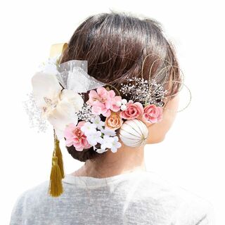【色:ピンク】[JOMA-E Shop] 成人式 卒業式 髪飾り 結婚式 袴 振(その他)