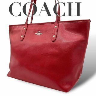 コーチ(COACH)のCOACH コーチ トートバッグ s60 赤　F36875 肩掛け A4可(トートバッグ)