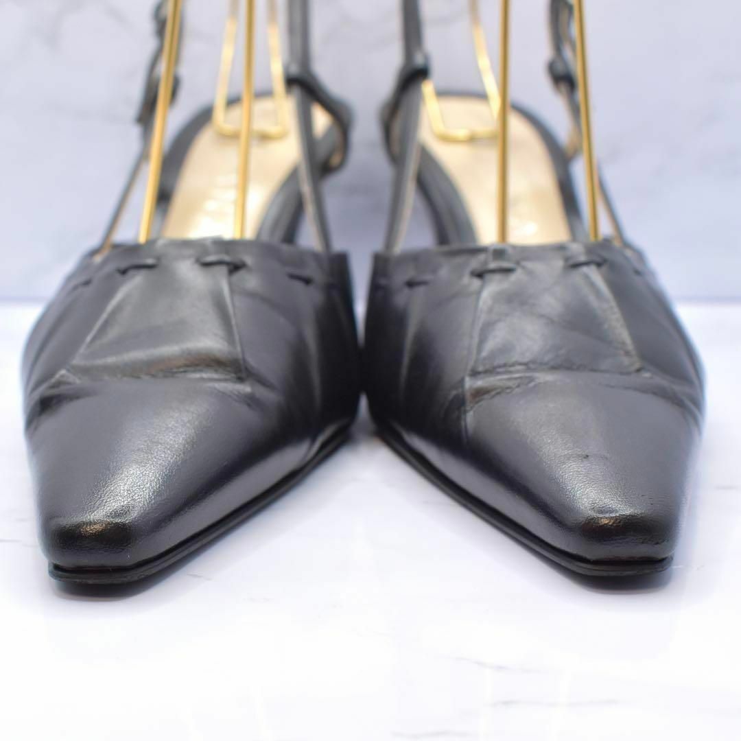 DIANA(ダイアナ)のダイアナ　DIANA バックストラップサンダル　パンプス　黒　ブラック レディースの靴/シューズ(サンダル)の商品写真