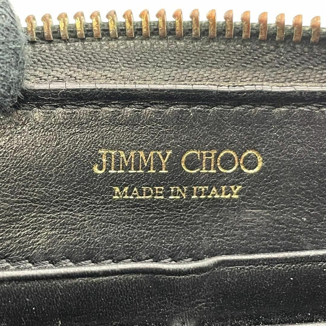 JIMMY CHOO(ジミーチュウ)のジミーチュウ　m3 スター　スタッズ　ラウンドファスナー　長財布　レザー　黒 レディースのトップス(Tシャツ(半袖/袖なし))の商品写真