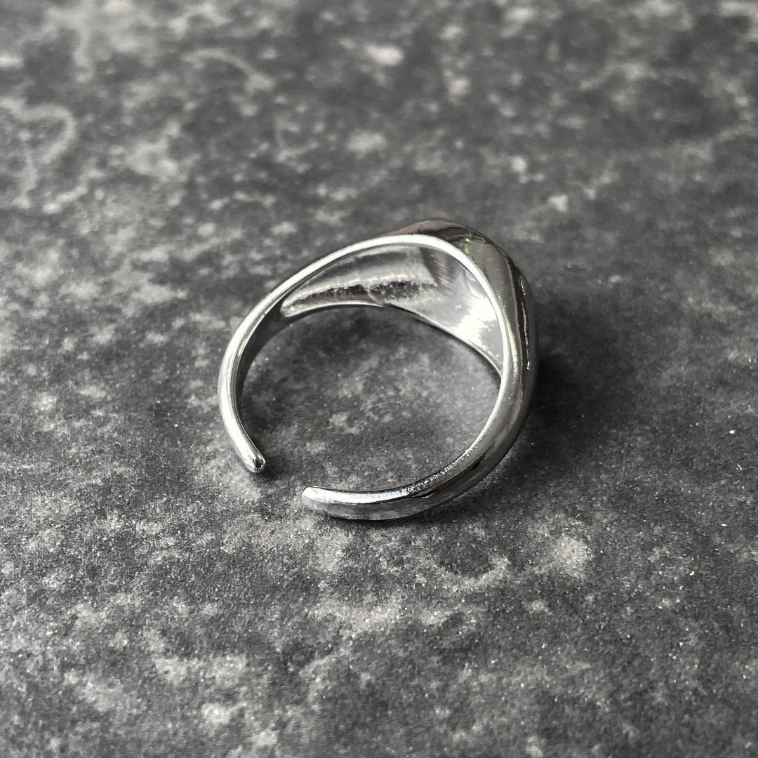 シルバー925 リング　印台　小丸型　人気 メンズのアクセサリー(リング(指輪))の商品写真