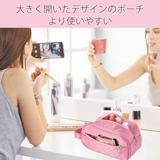 化粧ポーチ トラベルバッグ メイクポーチ 洗面用具バッグ コスメポーチ(メイクボックス)