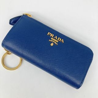 プラダ(PRADA)の✨未使用✨PRADA プラダ　1PP026 コインケース  キーリング　ブルー(コインケース)