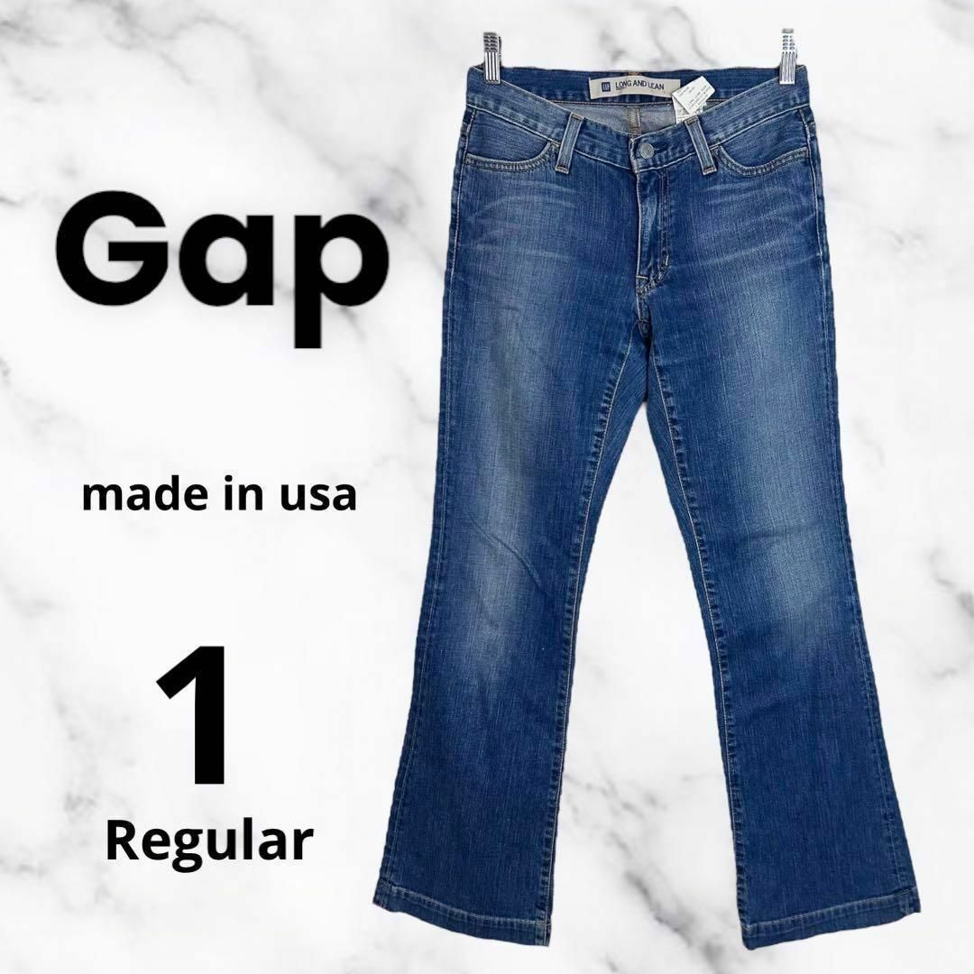 GAP(ギャップ)の【Gap】ストレッチフレアデニムパンツ　Long and LEAN USA製　1 レディースのパンツ(デニム/ジーンズ)の商品写真