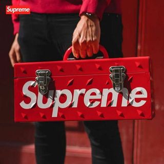 SUPREME Diamond Plate Tool Box Red 2018