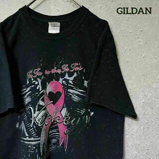 GILDAN ギルダン Tシャツ 半袖 Ta-Ta's ピンクリボン M(Tシャツ/カットソー(半袖/袖なし))