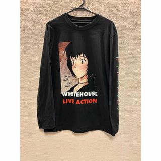 ★★★ホワイトハウス／LIVE ACTION   Long S ／Lサイズ 古着(Tシャツ/カットソー(七分/長袖))