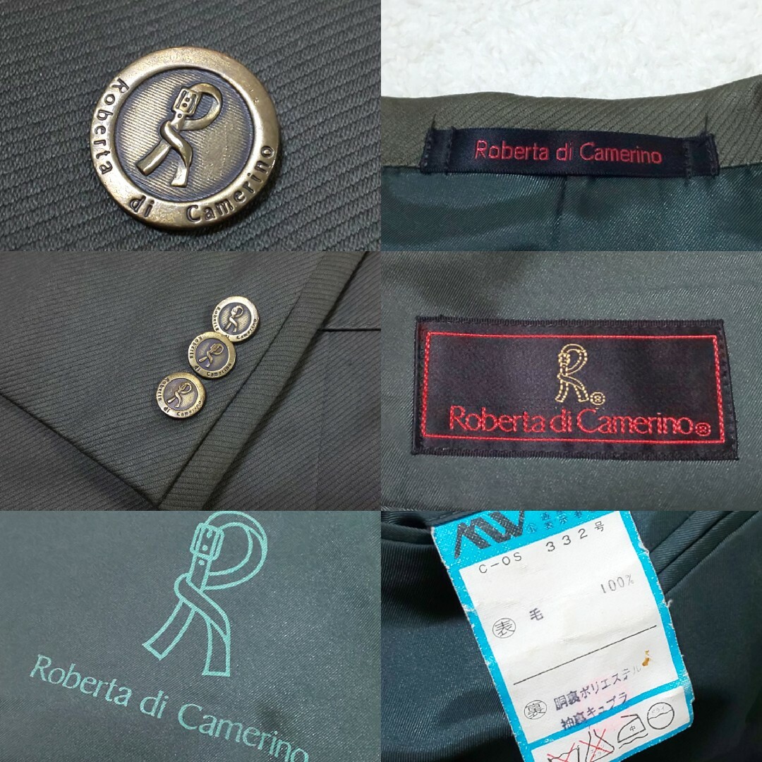 ROBERTA DI CAMERINO(ロベルタディカメリーノ)の極希少 Roberta di Camerino ダブルセットアップスーツ ロゴ釦 メンズのスーツ(セットアップ)の商品写真