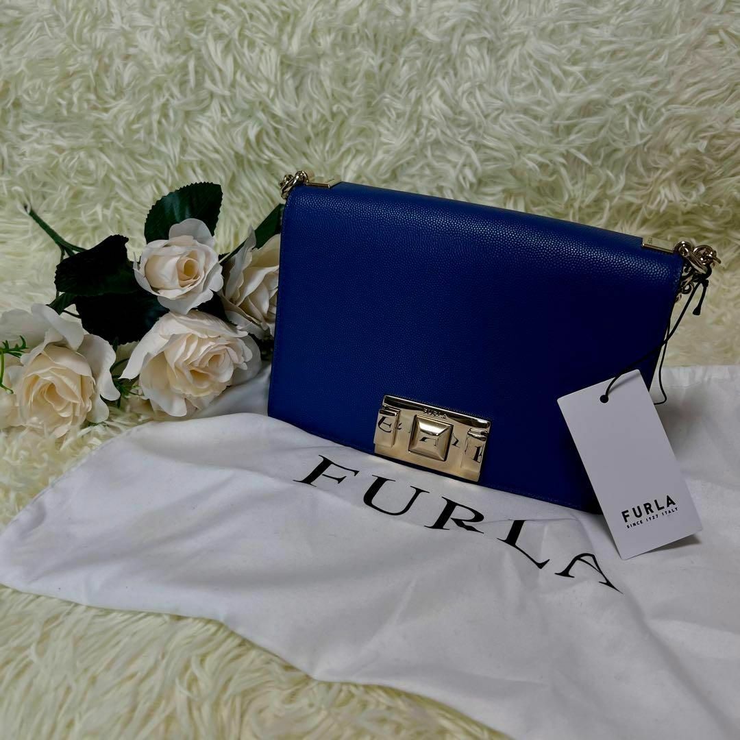 Furla(フルラ)の【新品未使用】FURLA フルラ　ミニザイズ　クロスボディ ショルダーバッグ 青 レディースのバッグ(ショルダーバッグ)の商品写真
