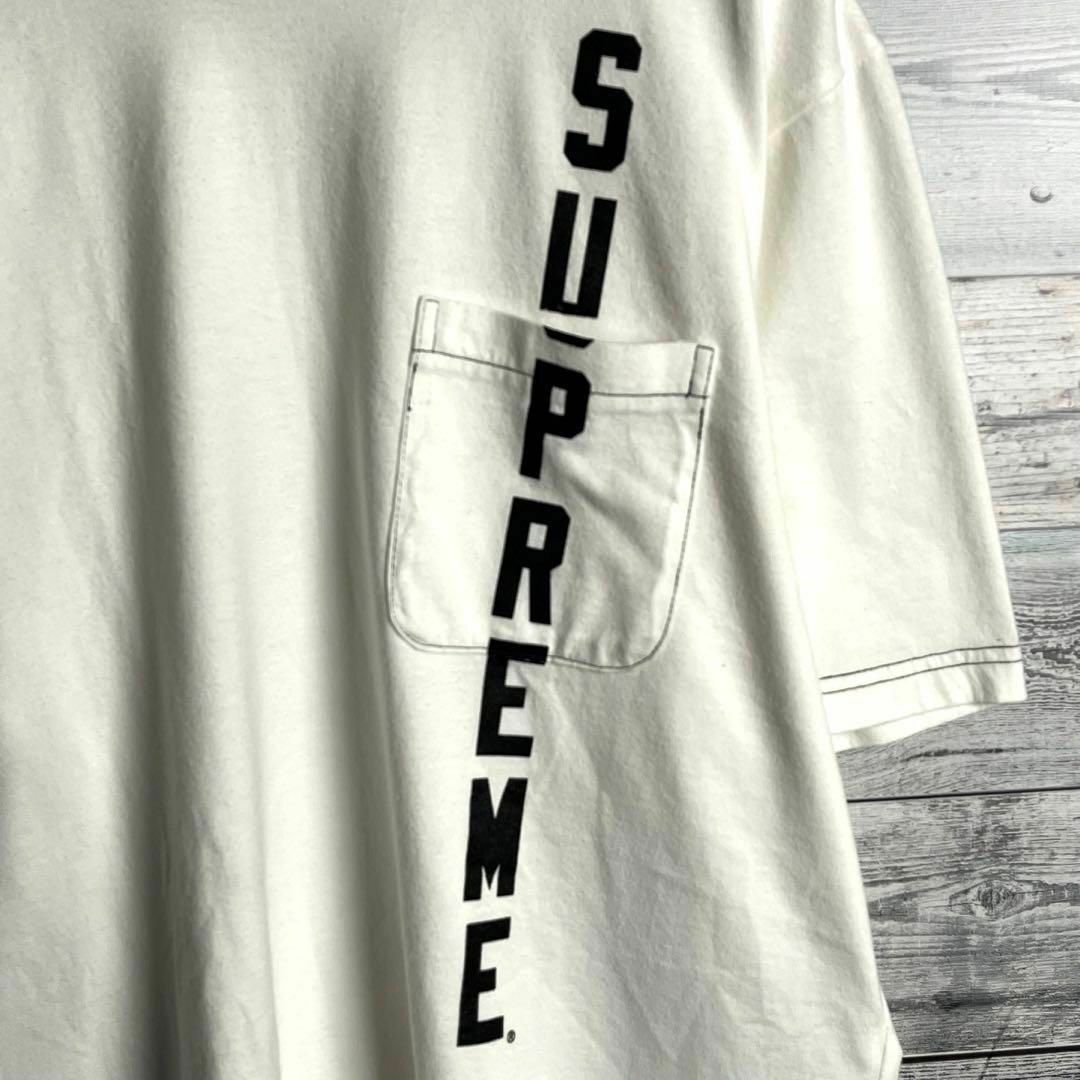 Supreme(シュプリーム)の【人気デザイン】シュプリーム☆ラインビッグロゴ入りTシャツ 超人気カラー 定番 メンズのトップス(Tシャツ/カットソー(半袖/袖なし))の商品写真