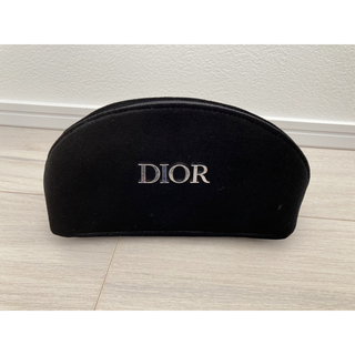 Dior - 【Dior】ディオール ノベルティベロアポーチ  ブラック 【新品未使用】