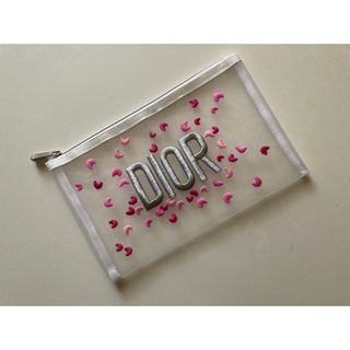 【Dior】ノベルティメッシュポーチ ピンク 【新品未使用】