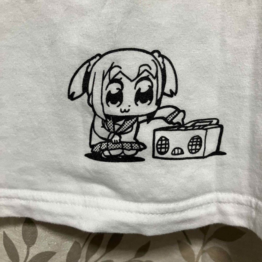 COSPA(コスパ)のポプテピピック Tシャツ Lサイズ 白 EDM COSPA ポプ子 大川ぶくぶ メンズのトップス(Tシャツ/カットソー(半袖/袖なし))の商品写真