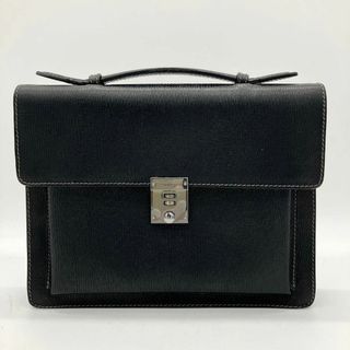 サルヴァトーレフェラガモ(Salvatore Ferragamo)の小さめ【Salvatore Ferragamo】ビジネスバッグ　レザー　黒色(ビジネスバッグ)