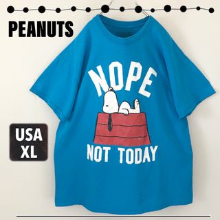 PEANUTS - アメリカ古着★スヌーピー★NOPE,NOT TODAY★Tシャツ★USA XL