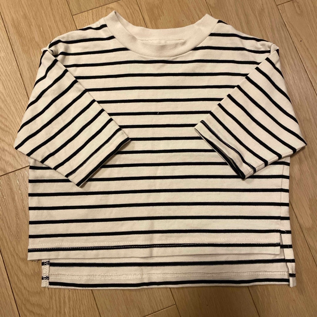 coen(コーエン)のcoen kids  ボーダーTシャツ　100センチ キッズ/ベビー/マタニティのキッズ服男の子用(90cm~)(Tシャツ/カットソー)の商品写真