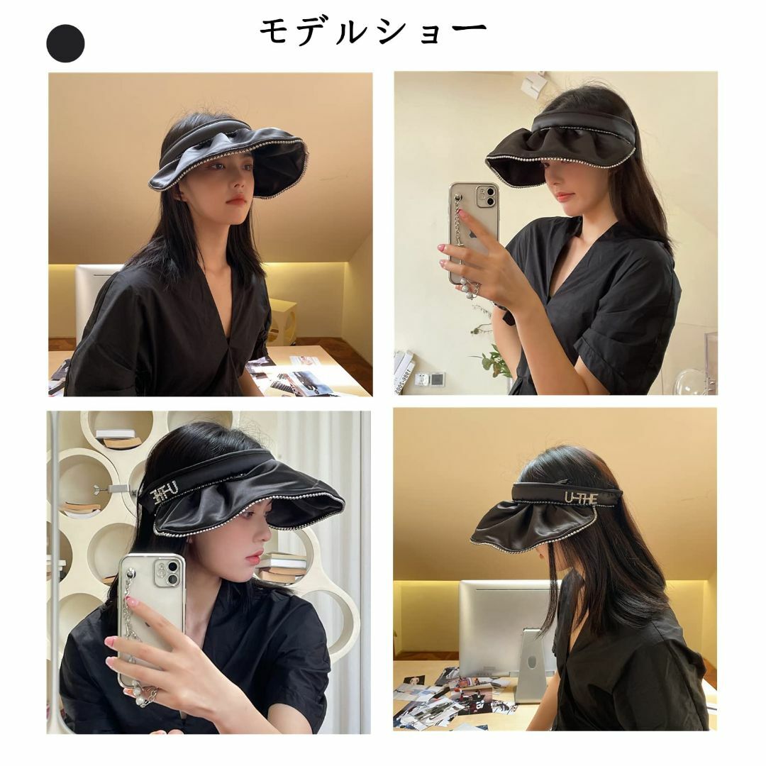 【色: C】[SongGelon] 帽子 レディース UVカット つば広 小顔効 レディースのファッション小物(その他)の商品写真