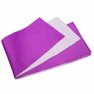 【色: 紫×白】[KYOETSU] [キョウエツ] 帯 半幅帯 浴衣 リバーシブ(その他)