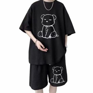 [KOTRBOY] ジャージ 夏服メンズ 上下セット 半袖 上下2点セット 大き(その他)