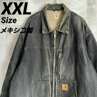 カーハート(carhartt)のXXL★カーハート メキシコ製 ダックジャケット デトロイトジャケット 革ロゴ(ブルゾン)