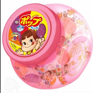 期間限定最終値下げ　ペコちゃん　ポップキャンディ　ケース　プラスチック　ピンク