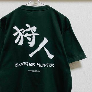 コスパ(COSPA)の美品　Tシャツ　狩人(かりんちゅ)Tシャツ グリーン  「モンスターハンター」(Tシャツ/カットソー(半袖/袖なし))