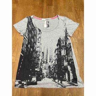 DKNY - DKNY】Tシャツ/半袖/プリント/カットソー/グレー/Sサイズ/ダナキャラン