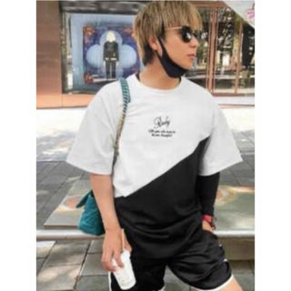 レディー(Rady)のRady バイカラー メンズ半袖Tシャツ L(Tシャツ/カットソー(半袖/袖なし))