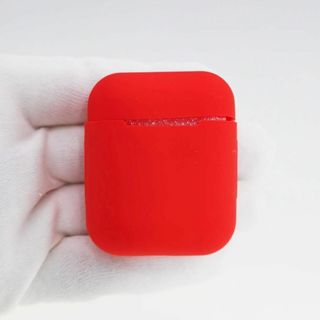 AirPods 1・2 シリコンケース レッド [121](モバイルケース/カバー)