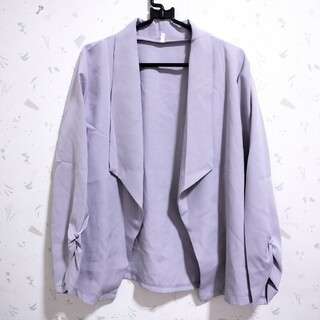 グレー テーラードジャケット レディース ジャケット 韓国ファッション 韓国服(テーラードジャケット)