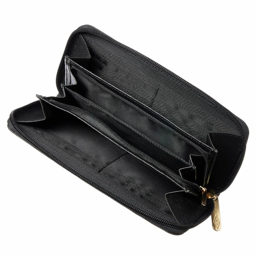 【色: Black/Gold】[アンブロ] ターポリン ラウンドジップ 長財布  メンズのバッグ(その他)の商品写真