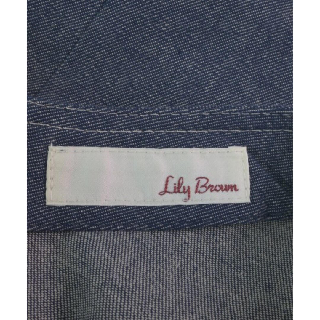 Lily Brown(リリーブラウン)のLILY BROWN リリーブラウン ワンピース 1(M位) インディゴ 【古着】【中古】 レディースのワンピース(ひざ丈ワンピース)の商品写真