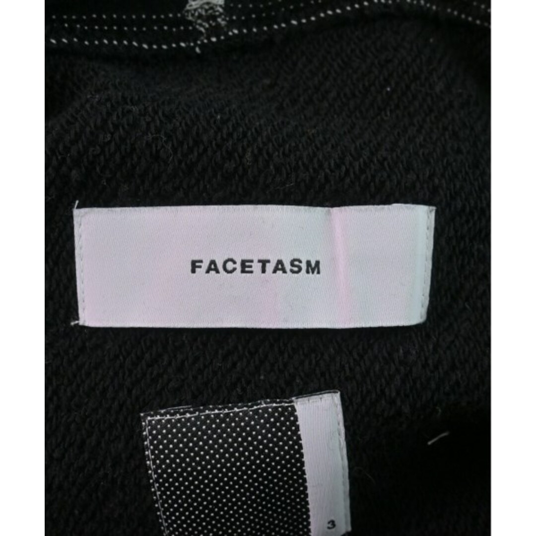 FACETASM(ファセッタズム)のFACETASM ファセッタズム パーカー S 黒 【古着】【中古】 メンズのトップス(パーカー)の商品写真