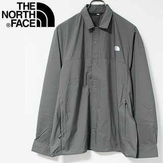 ザノースフェイス(THE NORTH FACE)の新品 ノースフェイス はっ水加工 ポケッタブル機構 スワローテイルシャツ XL(ナイロンジャケット)