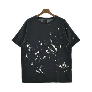 ニードルス(Needles)のNeedles ニードルス Tシャツ・カットソー L 黒x白x紫(総柄) 【古着】【中古】(Tシャツ/カットソー(半袖/袖なし))