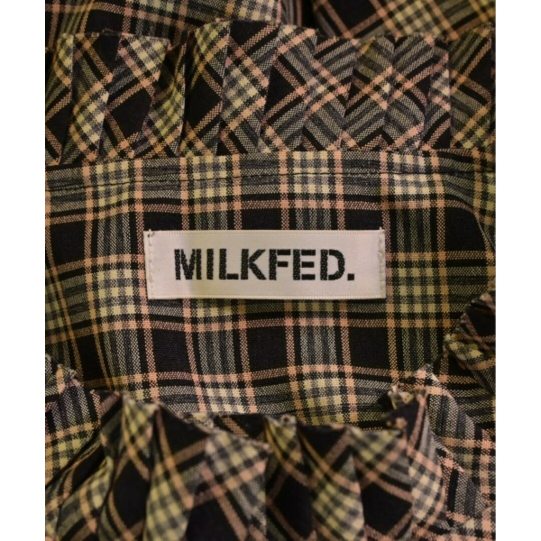 MILK FED ワンピース ONE グレー系xベージュx白(チェック) 【古着】【中古】 レディースのワンピース(ひざ丈ワンピース)の商品写真