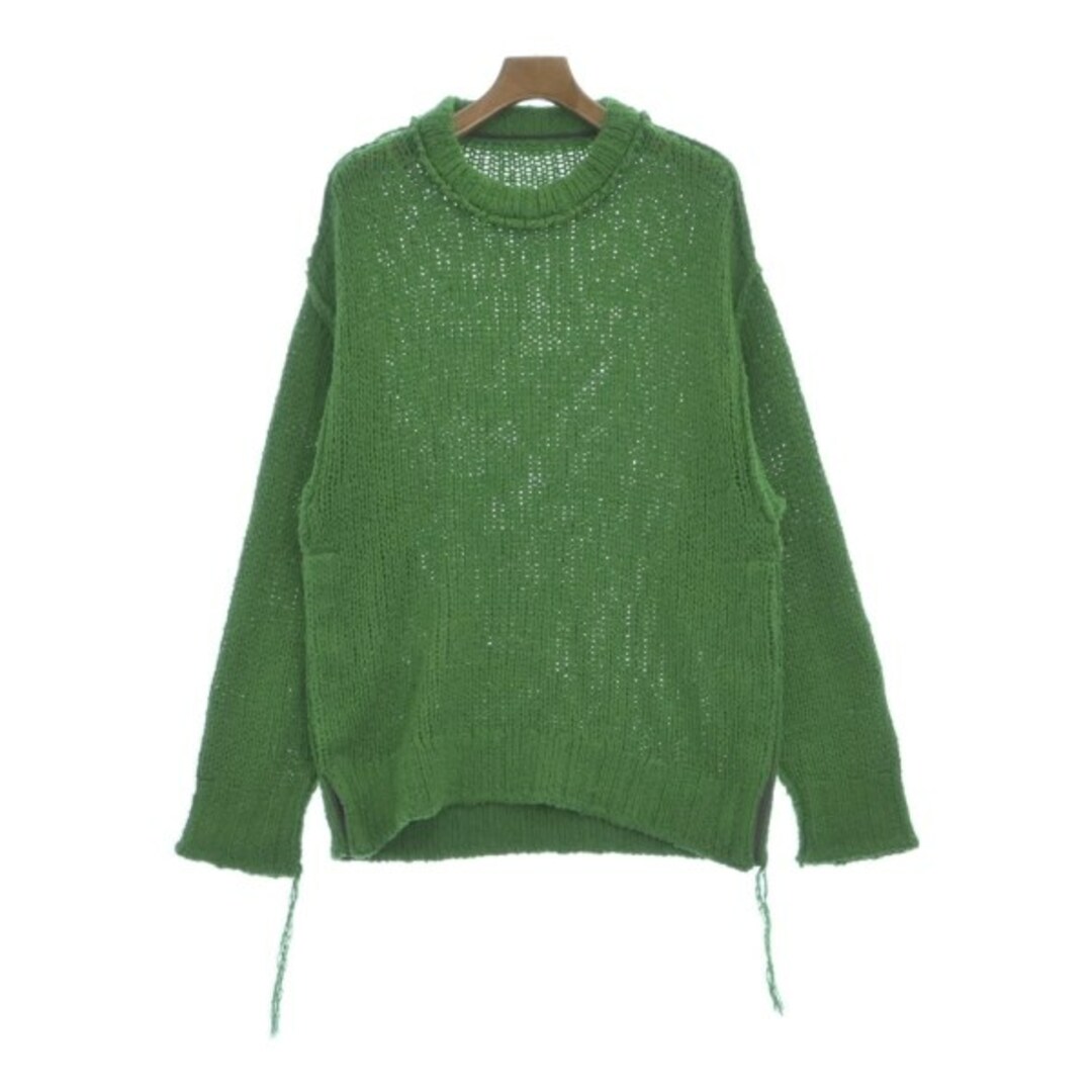 sacai(サカイ)のsacai サカイ ニット・セーター 1(S位) 緑 【古着】【中古】 メンズのトップス(ニット/セーター)の商品写真