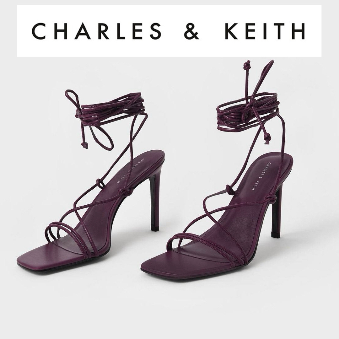 Charles and Keith(チャールズアンドキース)のチャールズアンドキース 編み上げサンダル レディースの靴/シューズ(サンダル)の商品写真