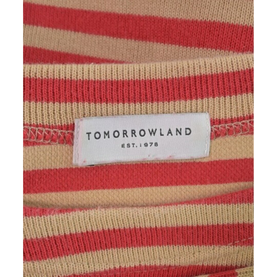 TOMORROWLAND(トゥモローランド)のTOMORROWLAND Tシャツ・カットソー S 赤xベージュ(ボーダー) 【古着】【中古】 メンズのトップス(Tシャツ/カットソー(半袖/袖なし))の商品写真