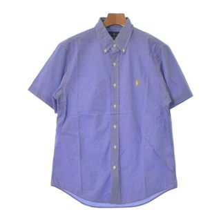 ポロラルフローレン(POLO RALPH LAUREN)のPolo Ralph Lauren カジュアルシャツ M 白x青(チェック) 【古着】【中古】(シャツ)