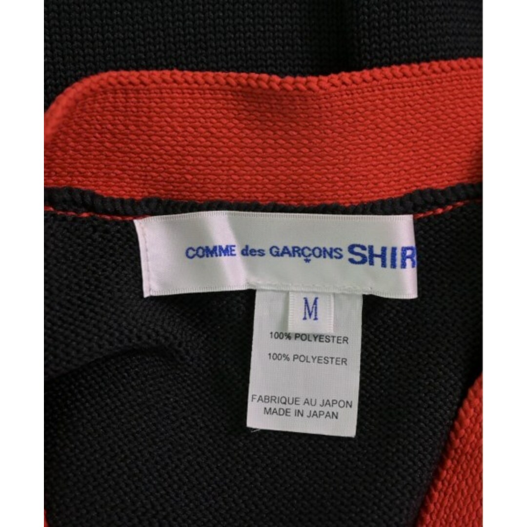 COMME des GARCONS SHIRT(コムデギャルソンシャツ)のCOMME des GARCONS SHIRT カーディガン M 赤x黒 【古着】【中古】 メンズのトップス(カーディガン)の商品写真