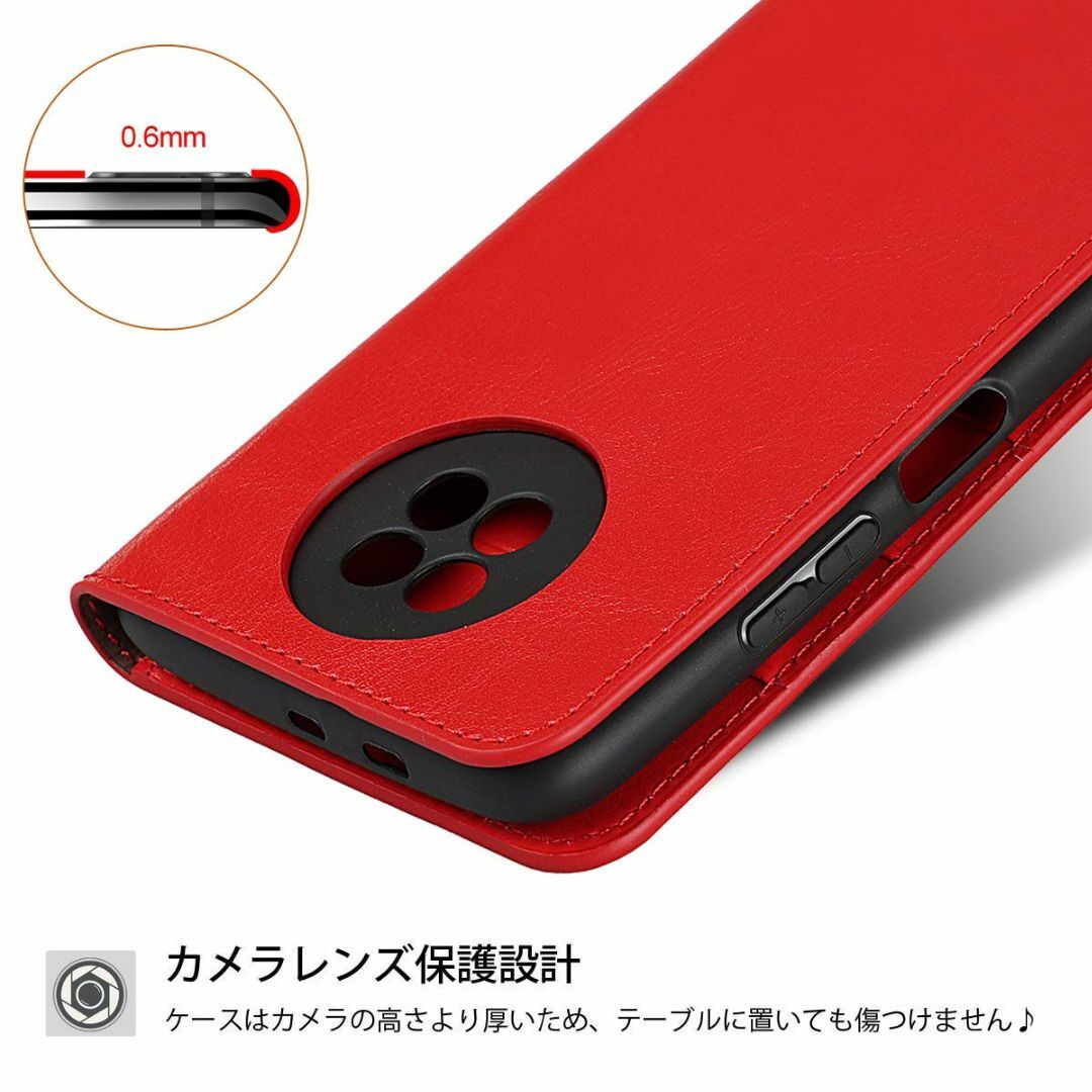 【サイズ:XiaomiRedmiNote9T_色:レッド】Xiaomi Redm スマホ/家電/カメラのスマホアクセサリー(その他)の商品写真