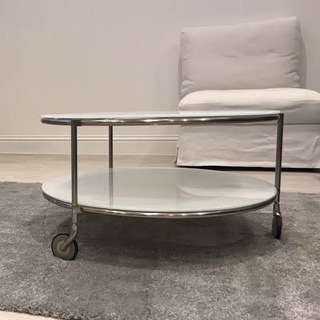 イケア(IKEA)の【大阪市内引き取り】IKEA STRIND コーヒーテーブル 強化ガラス(ローテーブル)