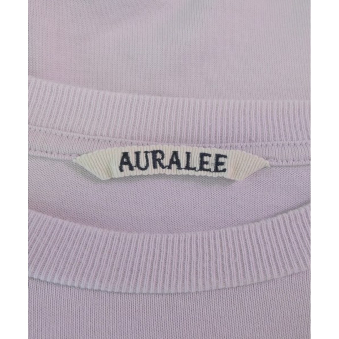 AURALEE(オーラリー)のAURALEE オーラリー Tシャツ・カットソー 3(S位) ピンク 【古着】【中古】 メンズのトップス(Tシャツ/カットソー(半袖/袖なし))の商品写真