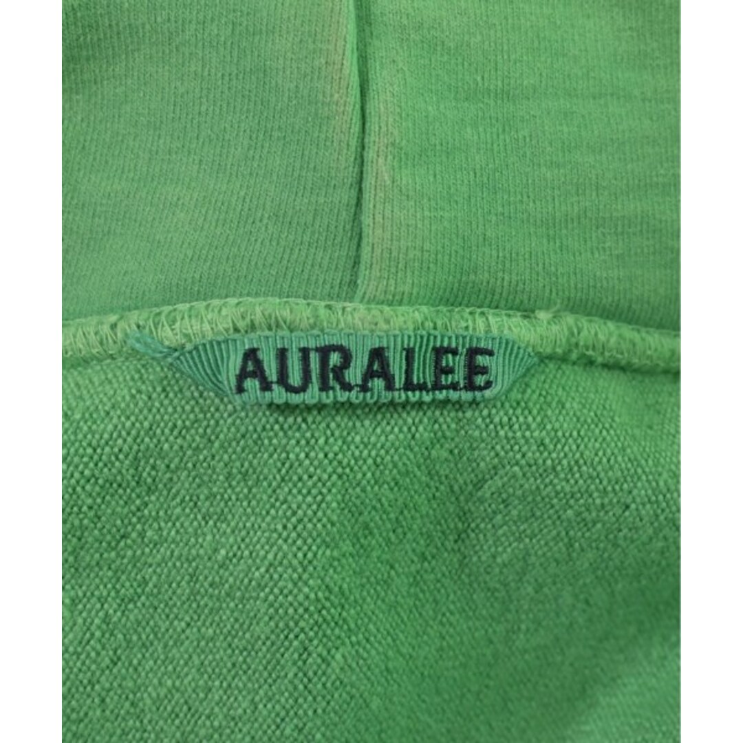 AURALEE(オーラリー)のAURALEE オーラリー パーカー 5(L位) 緑 【古着】【中古】 メンズのトップス(パーカー)の商品写真