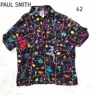 ポールスミス(Paul Smith)のPAUL SMITH  ポールスミス　シャツ　ハート　鳥　木　42サイズ(シャツ/ブラウス(半袖/袖なし))