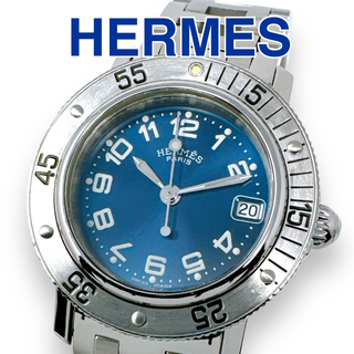 エルメス(Hermes)のエルメス クリッパー ダイバー CL5.210 Dバックル ネイビー レディース(腕時計)