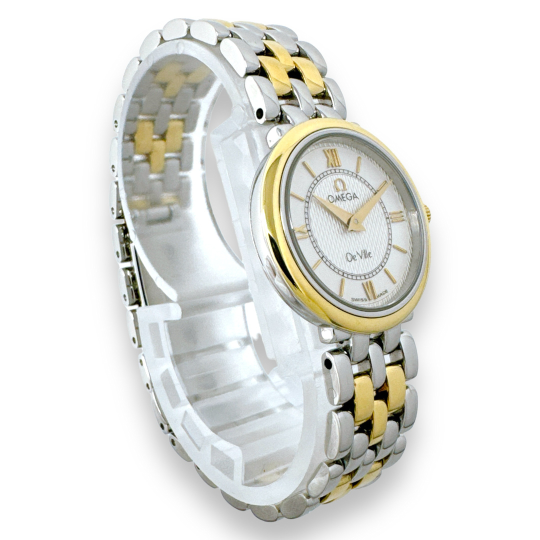 OMEGA(オメガ)のオメガ デビル プレステージ コンビ レディース クォーツ QZ ブランド 稼働 レディースのファッション小物(腕時計)の商品写真