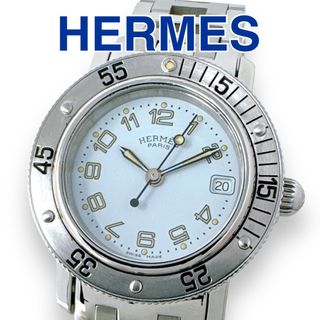 エルメス(Hermes)のエルメス クリッパー ダイバー CL5.210 クォーツ ホワイト レディース(腕時計)