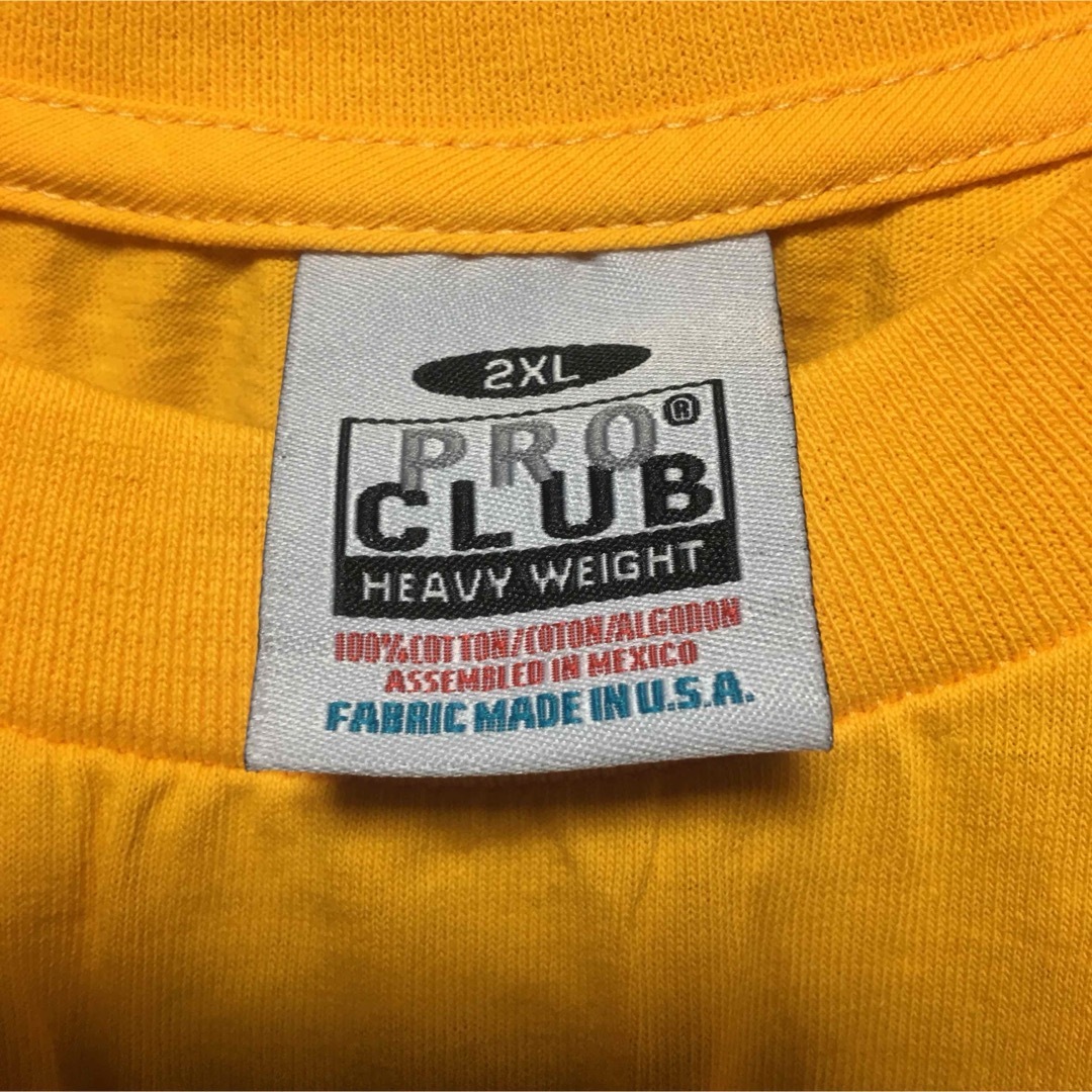 PRO CLUB(プロクラブ)のPROCLUBプロクラブ☆ヘビーウェイト半袖無地Tシャツ☆ゴールド2XL濃い黄色 メンズのトップス(Tシャツ/カットソー(半袖/袖なし))の商品写真